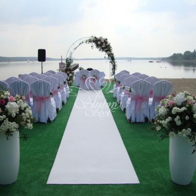 Ślub w plenerze nad jeziorem Hotel Sułkowski