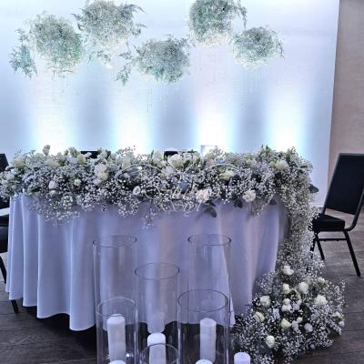 Ścianka za Parą Młodą - chmurki z gipsówki - Hotelarnia w Puszczykowie