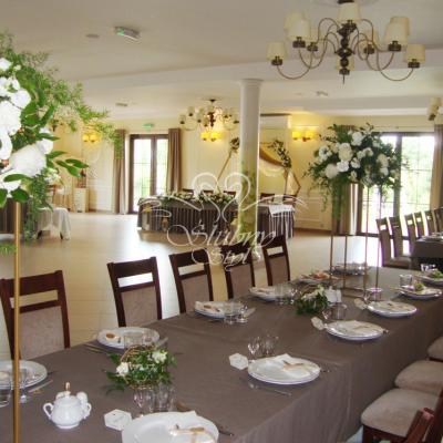 Dekoracje geometryczne na wesele – Gościniec Winnica