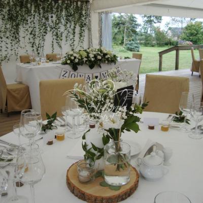 Dekoracje na plastrze drewna