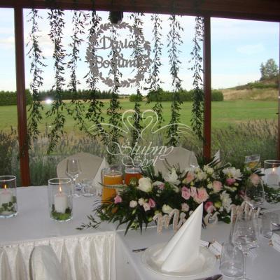 Dekoracja stołu Młodej Pary