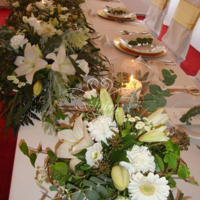 Najpiękniejsze dekoracje - stół Pary Młodej