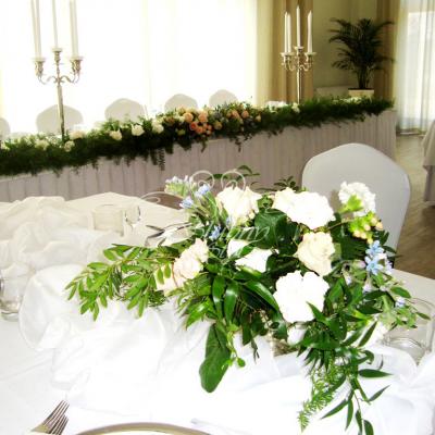 Wystrój sali weselnej