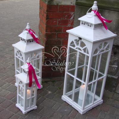 Dekoracyjne drewniane lampiony 