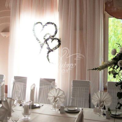 Serca z żywych kwiatów