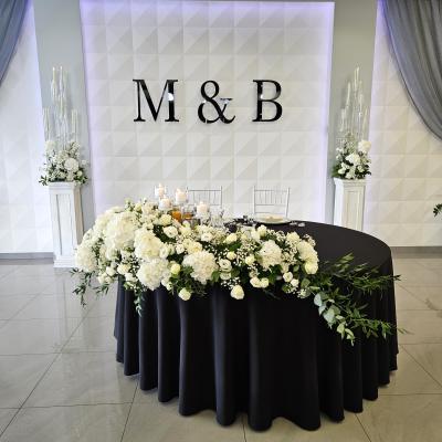 Dekoracja stołu Młodej Pary w Polana Wedding Venue