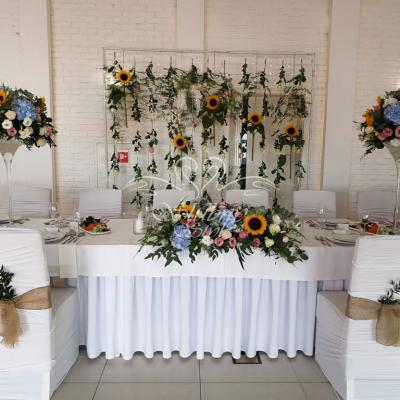 Dekoracja stołu Młodej Pary