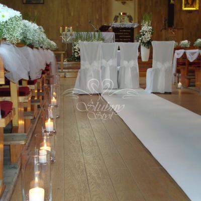 Ślubna dekoracja kościoła