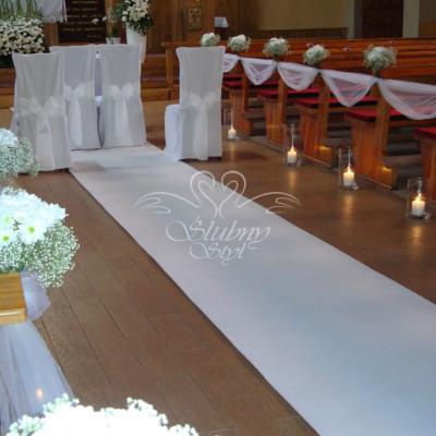 Ślubna dekoracja kościoła