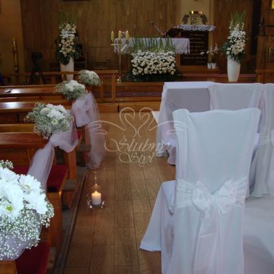 Ślubna dekoracja kościoła