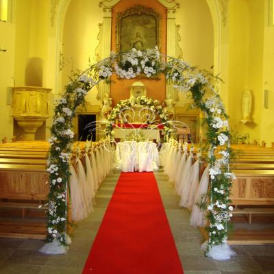 Dekoracja kościoła  w Siedlcu k. Kostrzyna Wlkp.