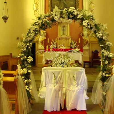 Dekoracja kościoła  w Siedlcu k. Kostrzyna Wlkp.