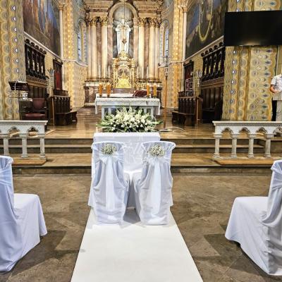 Dekoracja krzeseł Młodej Pary