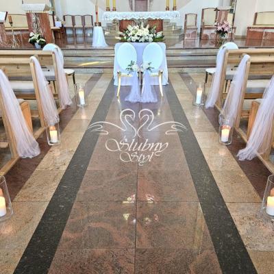 Dekoracja kościoła na ślub