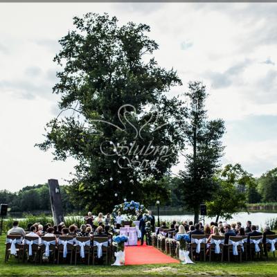 Czerwony dywan na ślubie 