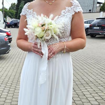 Romantyczny bukiet ślubny