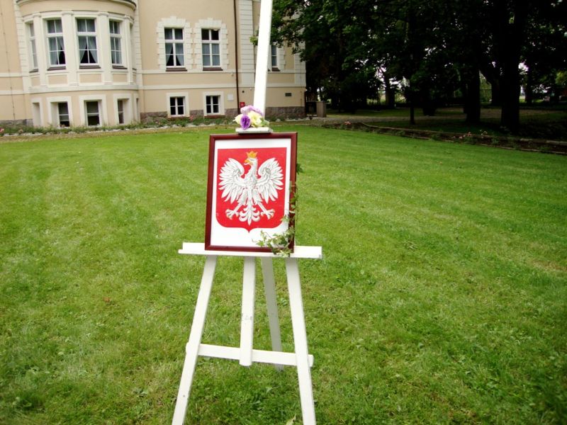 Sztaluga biała/złota