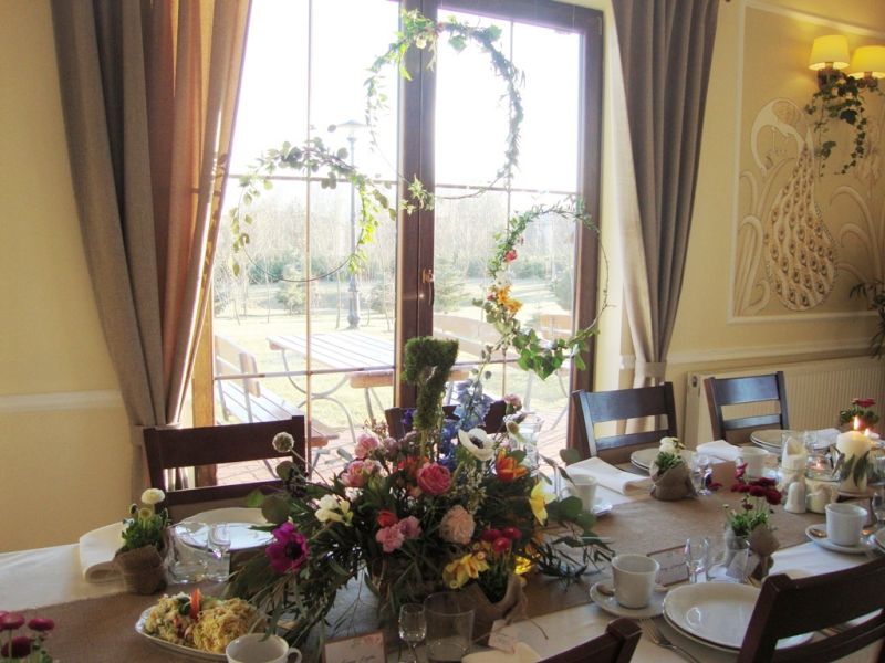 Numerek stołu z mchu