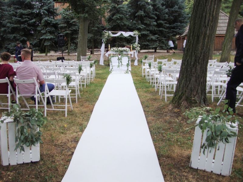 Skrzynka biała drewniana